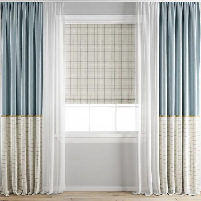 Curtain 332 3D Model