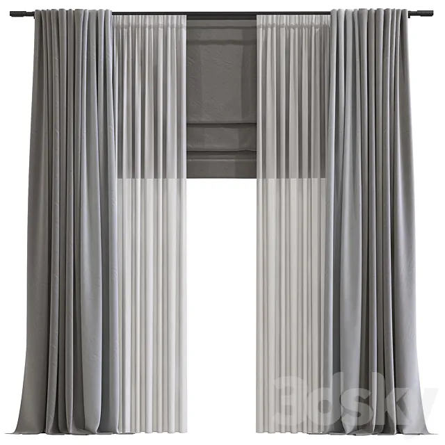 Curtain #334 3D Model