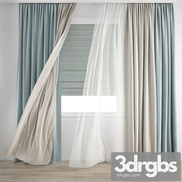Curtain 346 3D Model Download