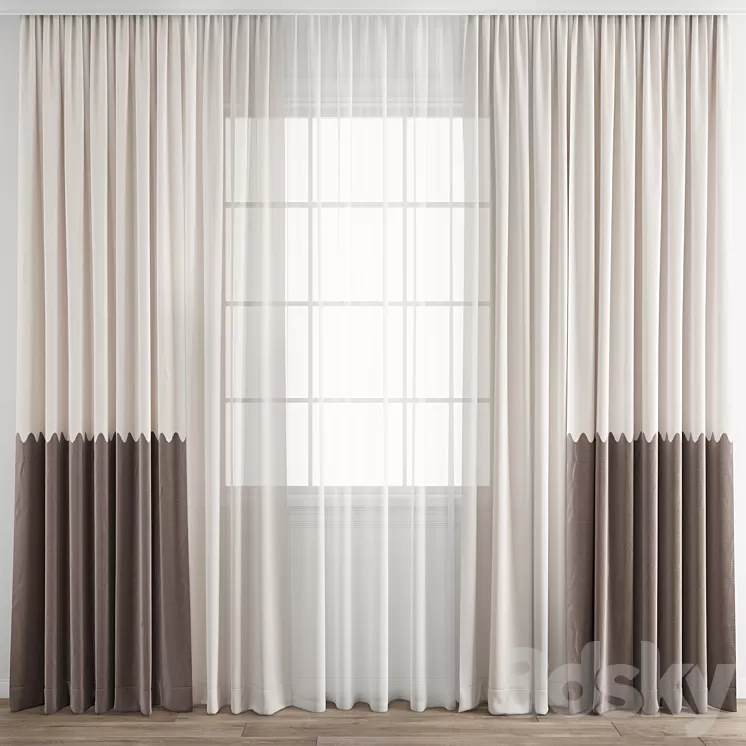Curtain 360 3D Model Curtain 360 3D Model
