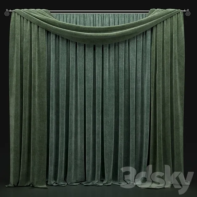 Curtain 363 3D Model Curtain 363 3D Model