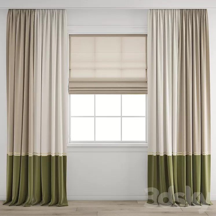Curtain 370 3D Model Curtain 370 3D Model