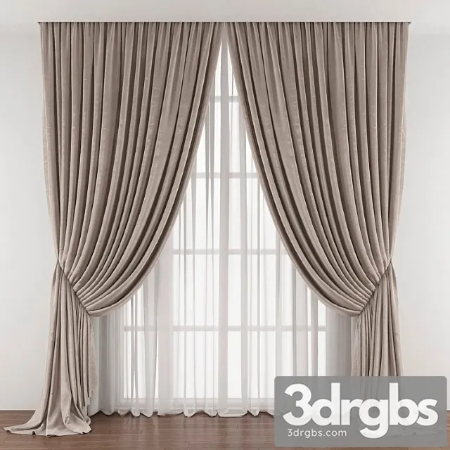 Curtain 372 1 3D Model Download
