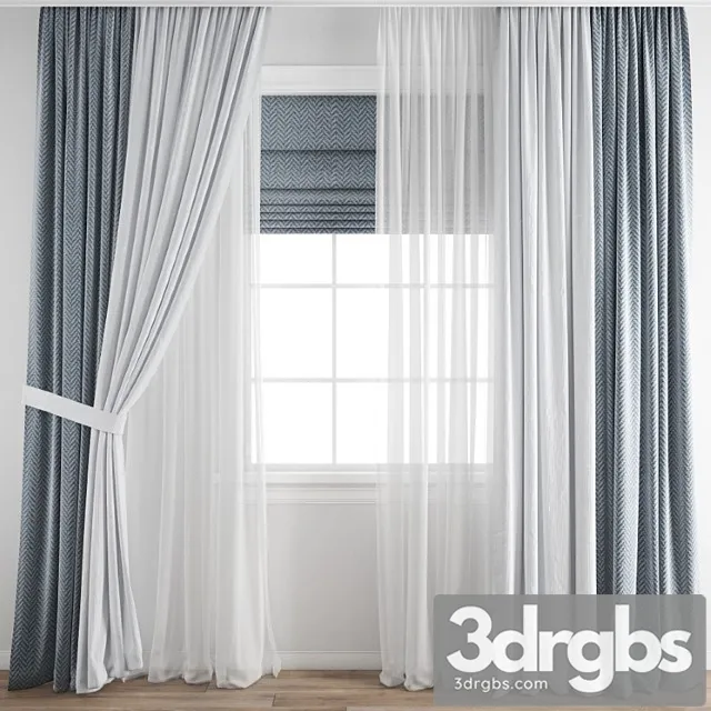 Curtain 373 2 3D Model Download