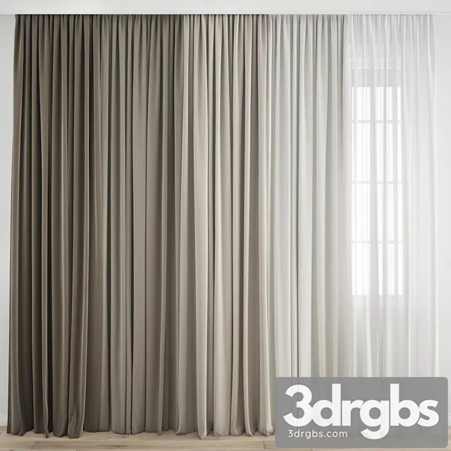 Curtain 375 2 3D Model Download