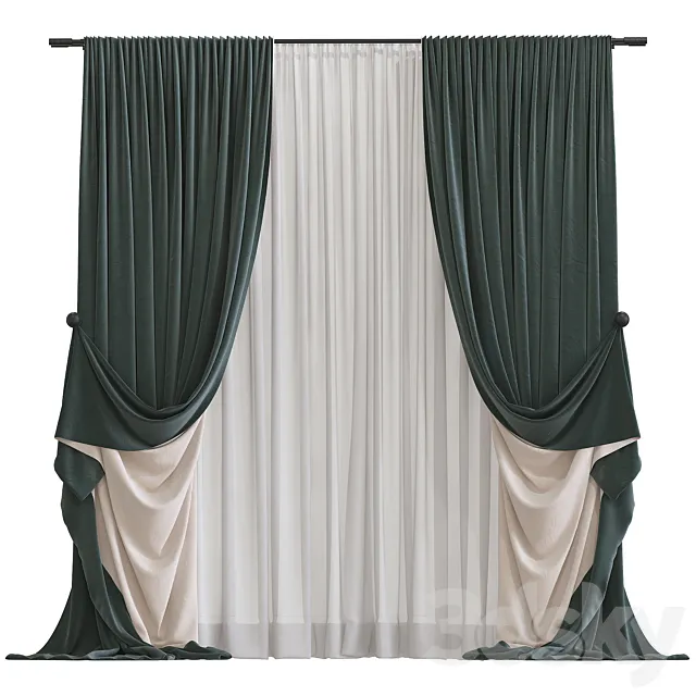 Curtain #375 3D Model Curtain #375 3D Model