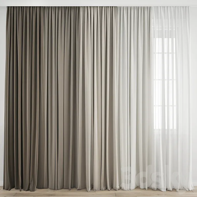 Curtain 375 3D Model Curtain 375 3D Model