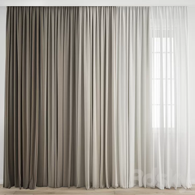 Curtain 375 3D Model Curtain 375 3D Model