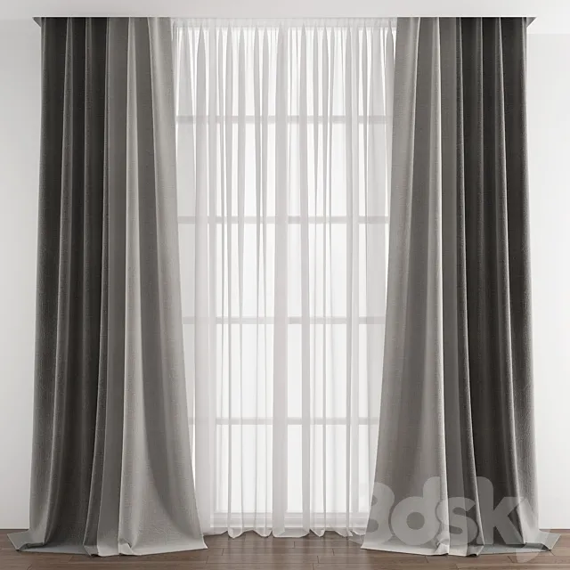 Curtain 378 3D Model Curtain 378 3D Model