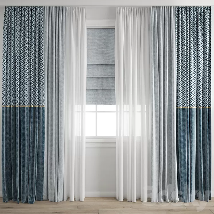 Curtain 384 3D Model Curtain 384 3D Model