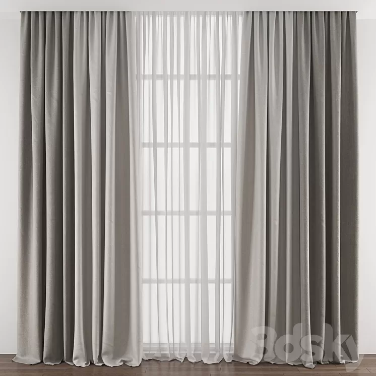 Curtain 384 3D Model Curtain 384 3D Model