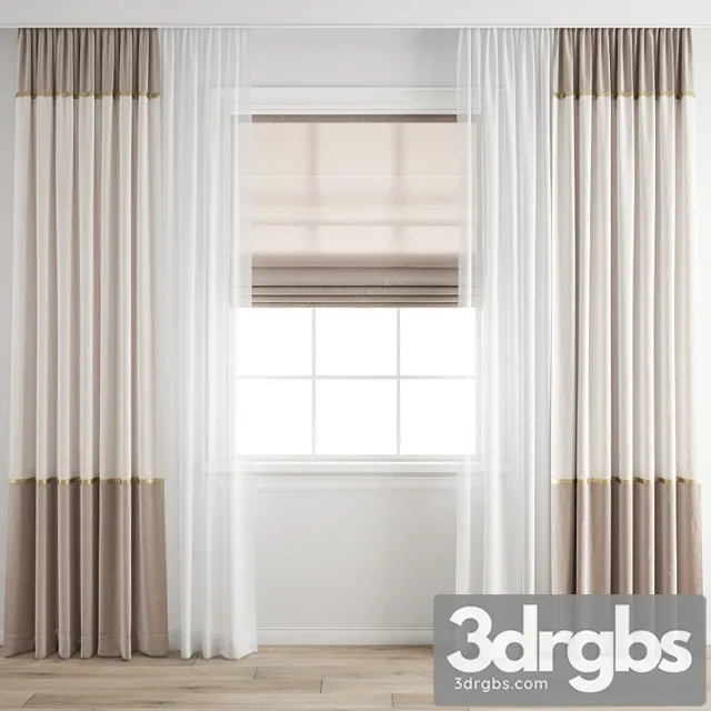 Curtain 389 1 3D Model Download