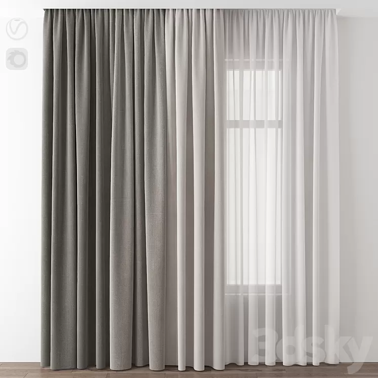 Curtain 3D Model