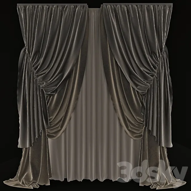 Curtain 3D Model