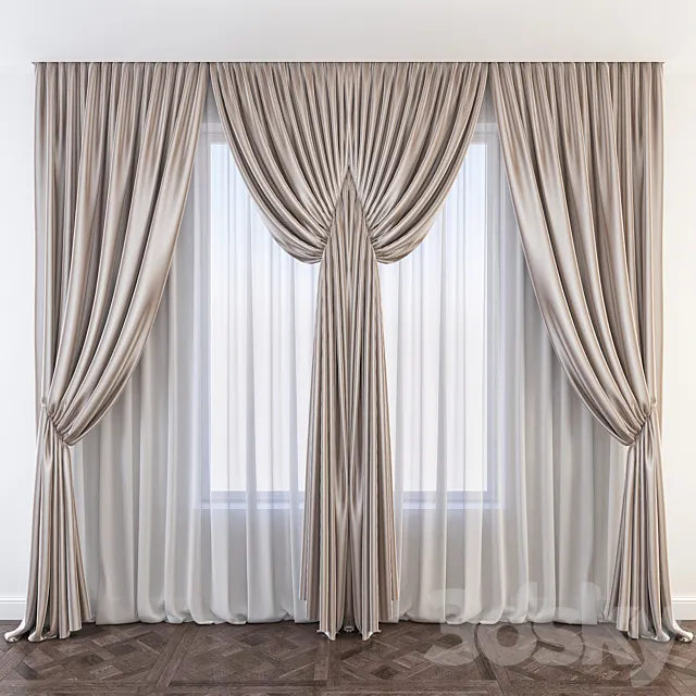 Curtain 3D Model Curtain 3D Model
