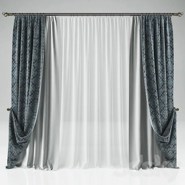 Curtain 3D Model Curtain 3D Model