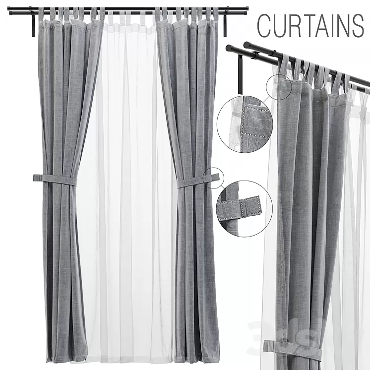 Curtain 3D Model
