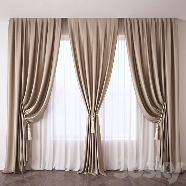 Curtain 3D Model Curtain 3D Model
