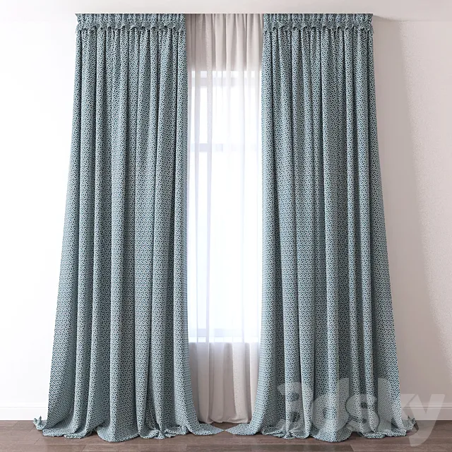 Curtain 3D Model Curtain 3D Model