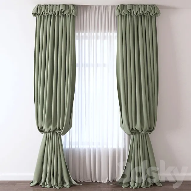 Curtain 3D Model Curtain 3D Model