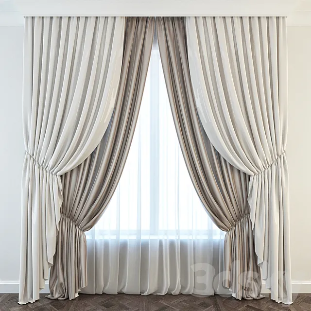 Curtain 3D Model Curtain 3D Model