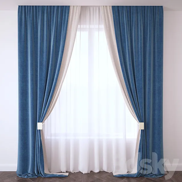 Curtain 3D Model Curtain 3D Model