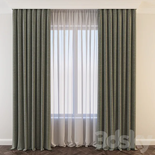 Curtain 3D Model Curtain 3D Model