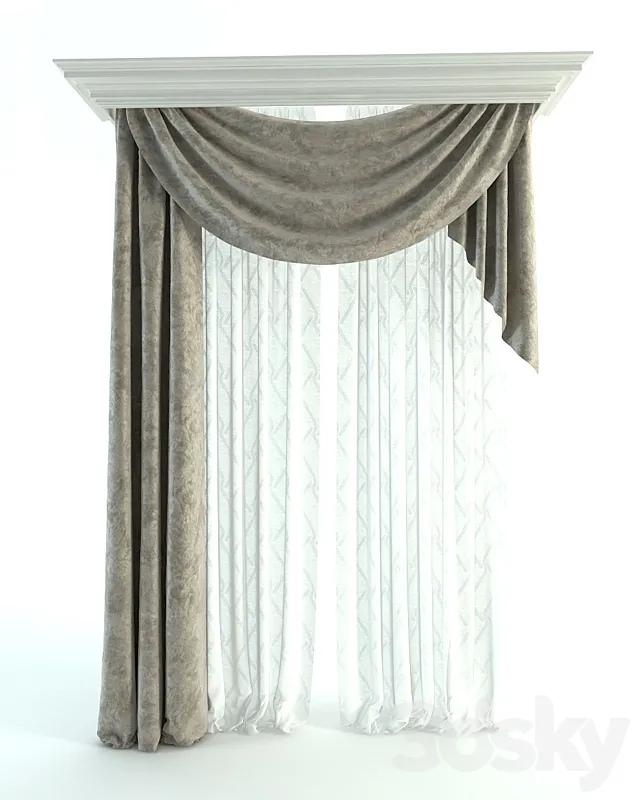 Curtain 3D Model