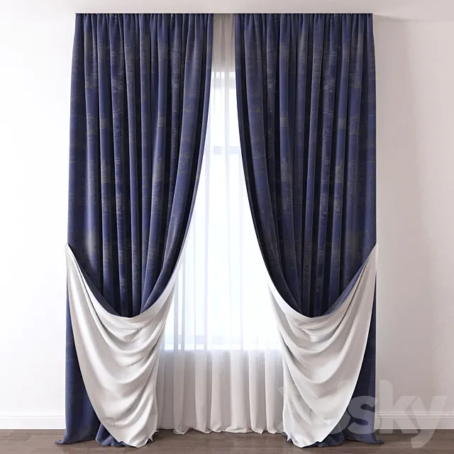 Curtain 3D Model Curtain 3D Model