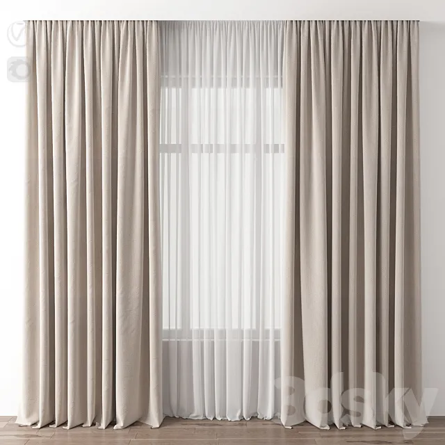 Curtain 3D Model Curtain 3D Model