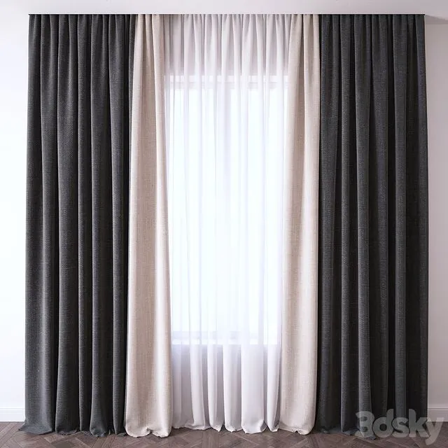 Curtain 3D Model