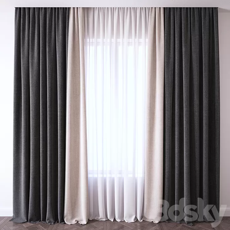 Curtain 3D Model