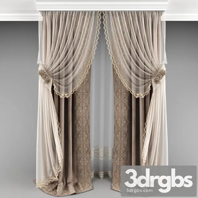 Curtain 3D Model Download