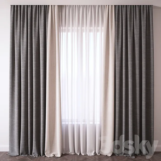 Curtain 3DModel Curtain 3DModel