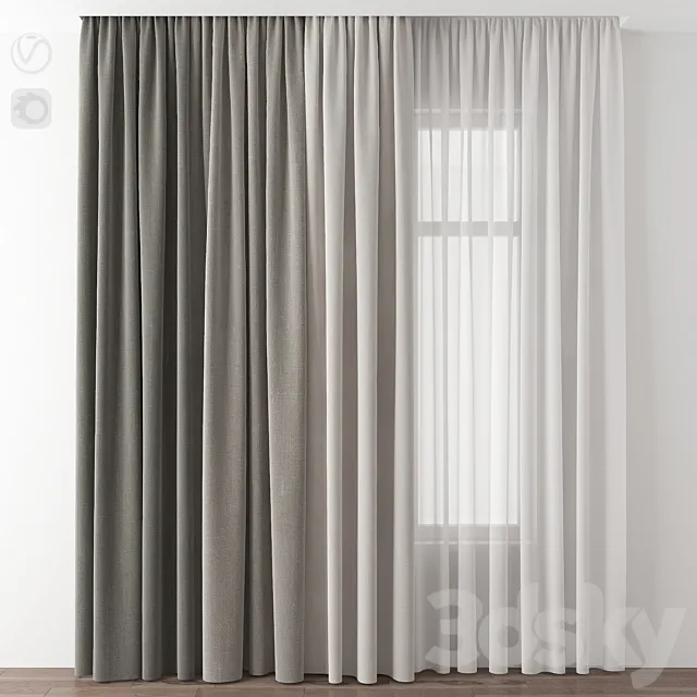Curtain 3DModel Curtain 3DModel