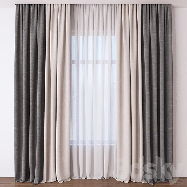 Curtain 3DModel Curtain 3DModel