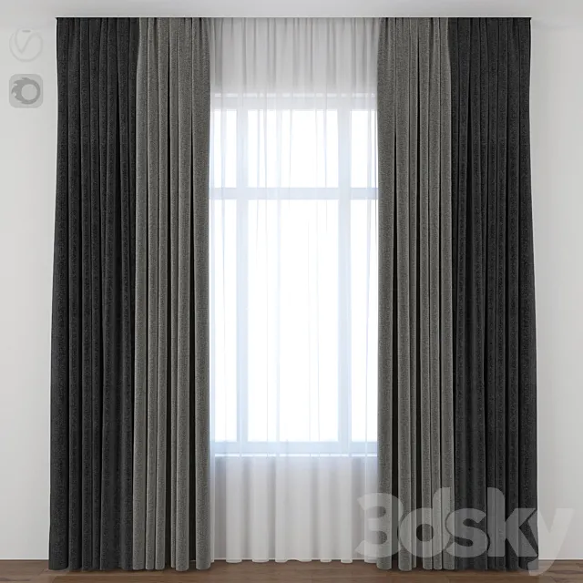 Curtain 3DModel Curtain 3DModel