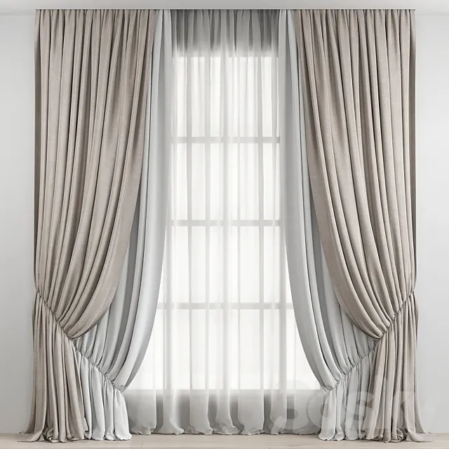 Curtain 3DModel Curtain 3DModel
