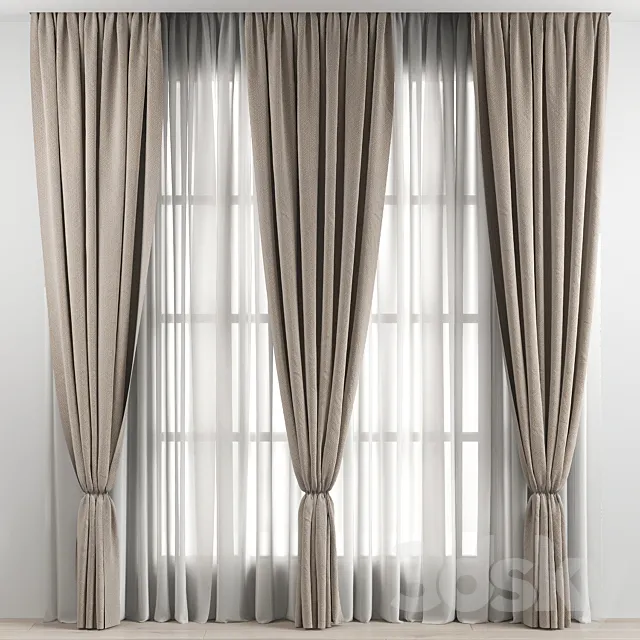 Curtain 3DModel Curtain 3DModel