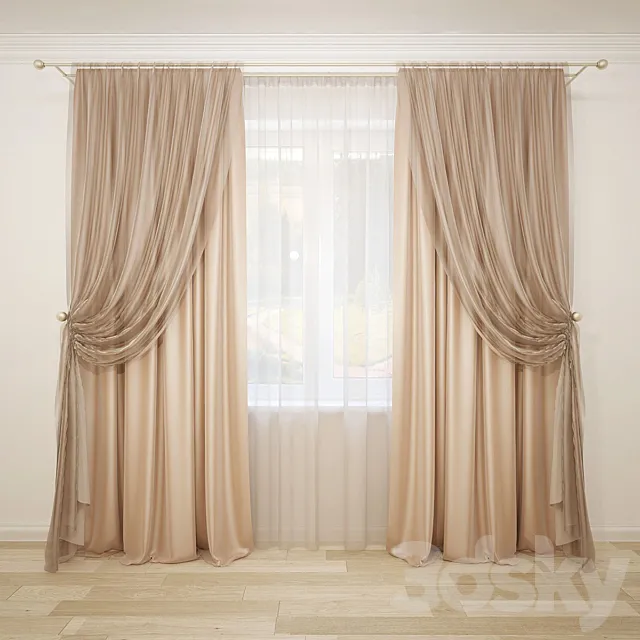 Curtain-4 3D Model Curtain-4 3D Model
