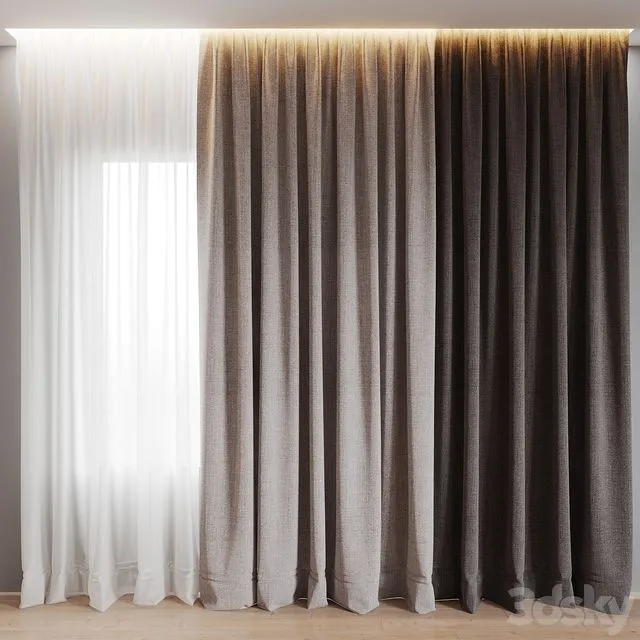 curtain 4 3D Model
