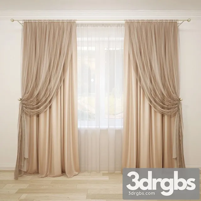 Curtain-4 3D Model Download