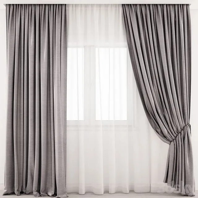 Curtain 40 3D Model