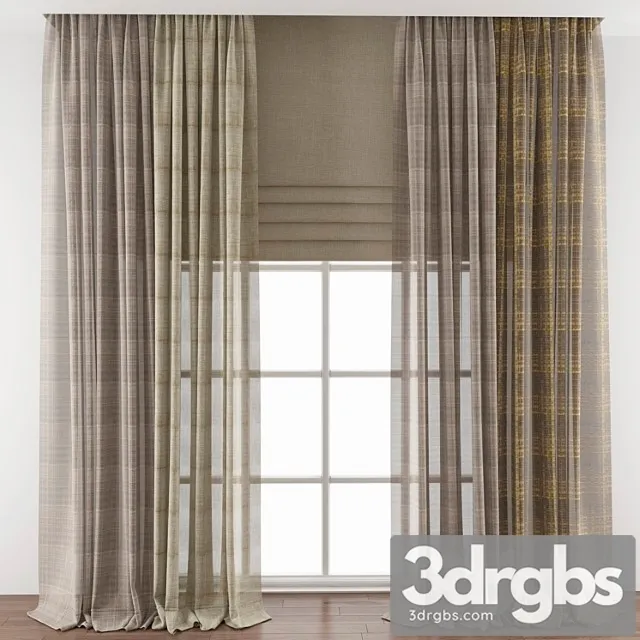 Curtain 402 1 3D Model Download