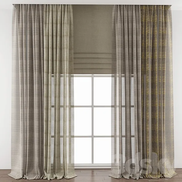 Curtain 402 3D Model Curtain 402 3D Model