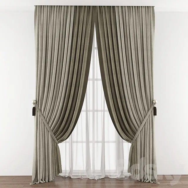 Curtain 404 3D Model Curtain 404 3D Model