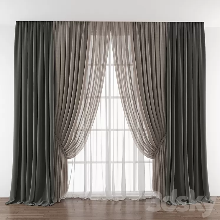 Curtain 415 3D Model Curtain 415 3D Model