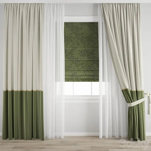 Curtain 417 3D Model Curtain 417 3D Model