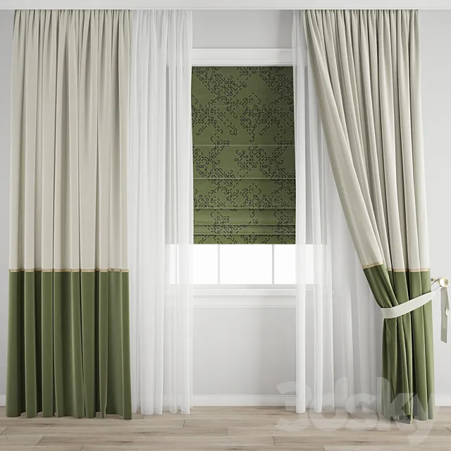 Curtain 417 3D Model