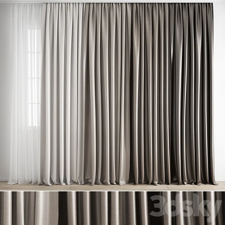Curtain 426 3D Model Free Download
